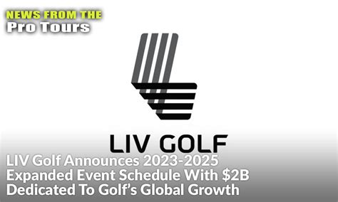 liv golf schedule 2025